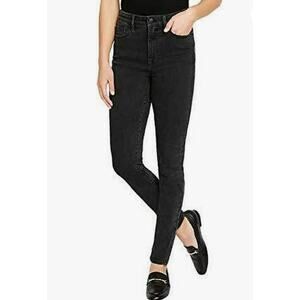 Buffalo Jeans Mollie SZ 14/34 Black Denim High-Rise Stretch Slim y2K Streetwear